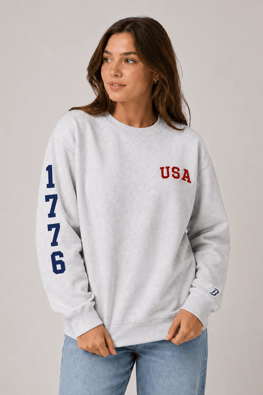 Boathouse unisex crew neck sweatshirt BOATHOUSE USA 1776 COTTON CREW