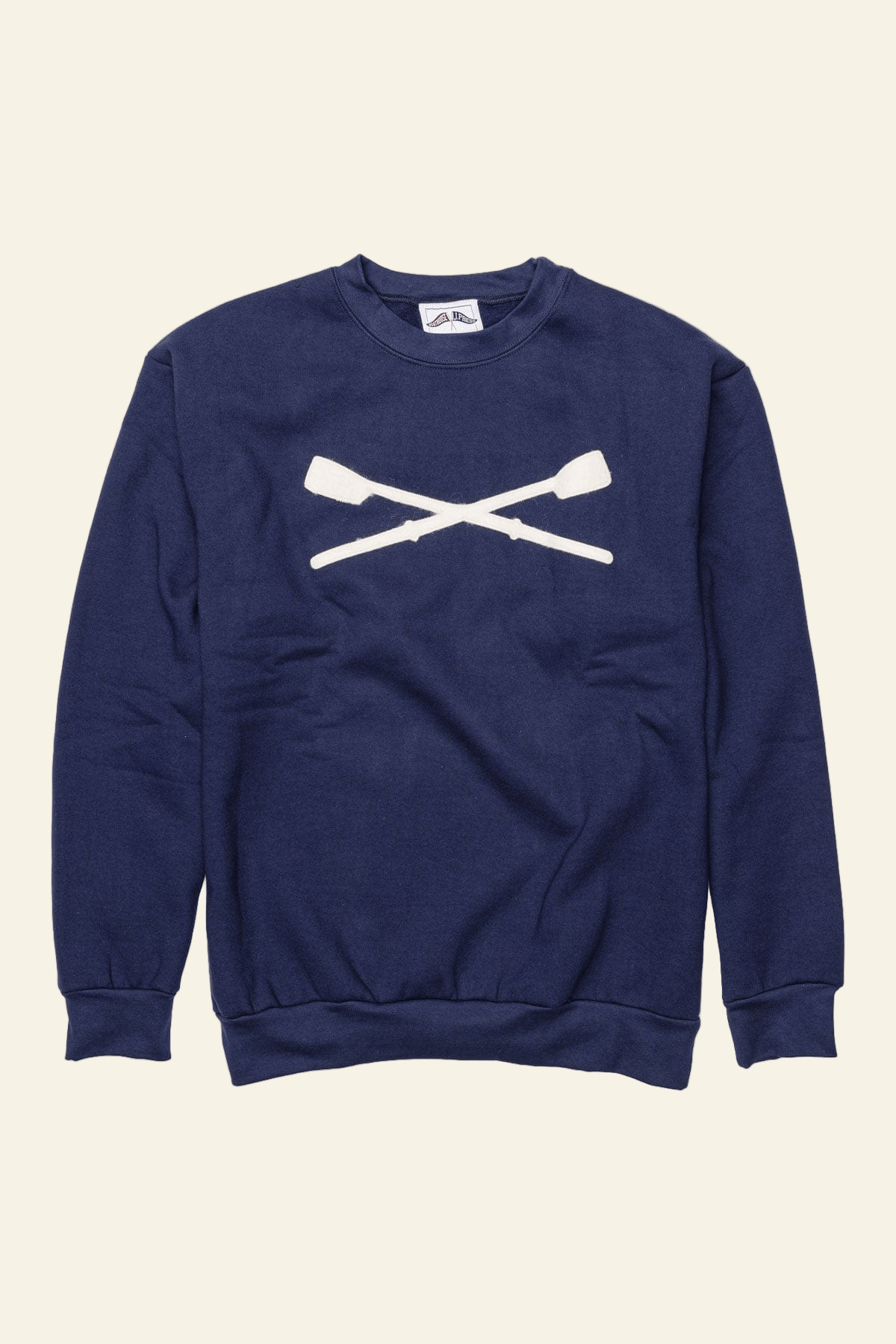 Boathouse unisex crew neck sweatshirt Navy / X-Small BOATHOUSE Felt Oars Crew