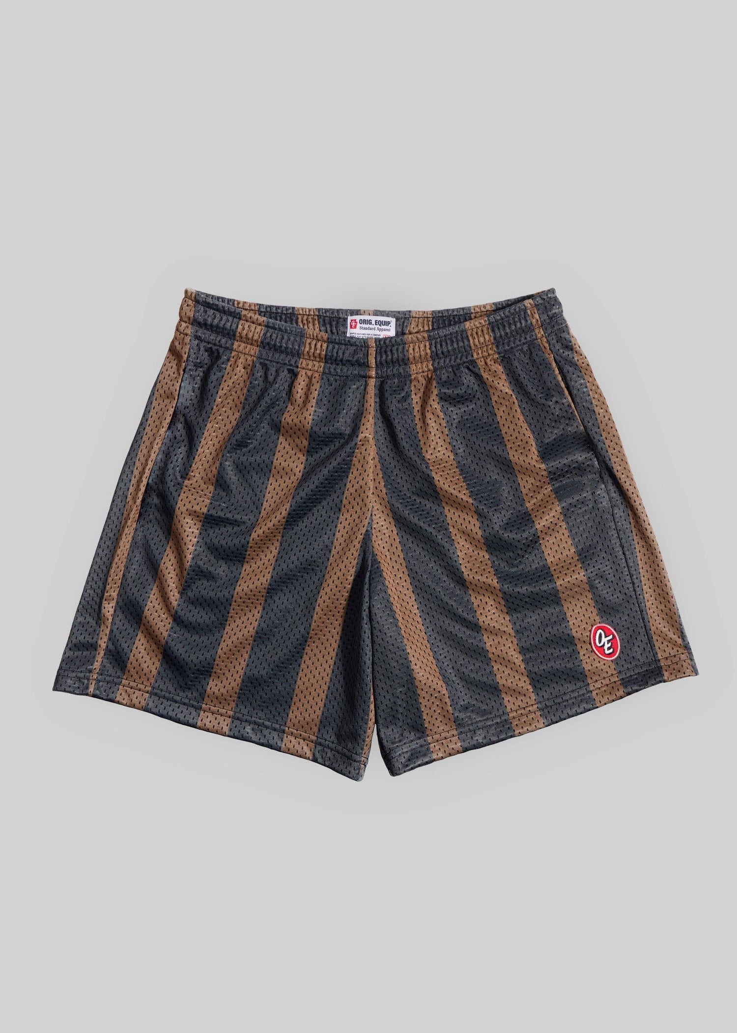 American Trench Apparel Bronze/Tungsten Awning Stripe / s Classic Mesh Short