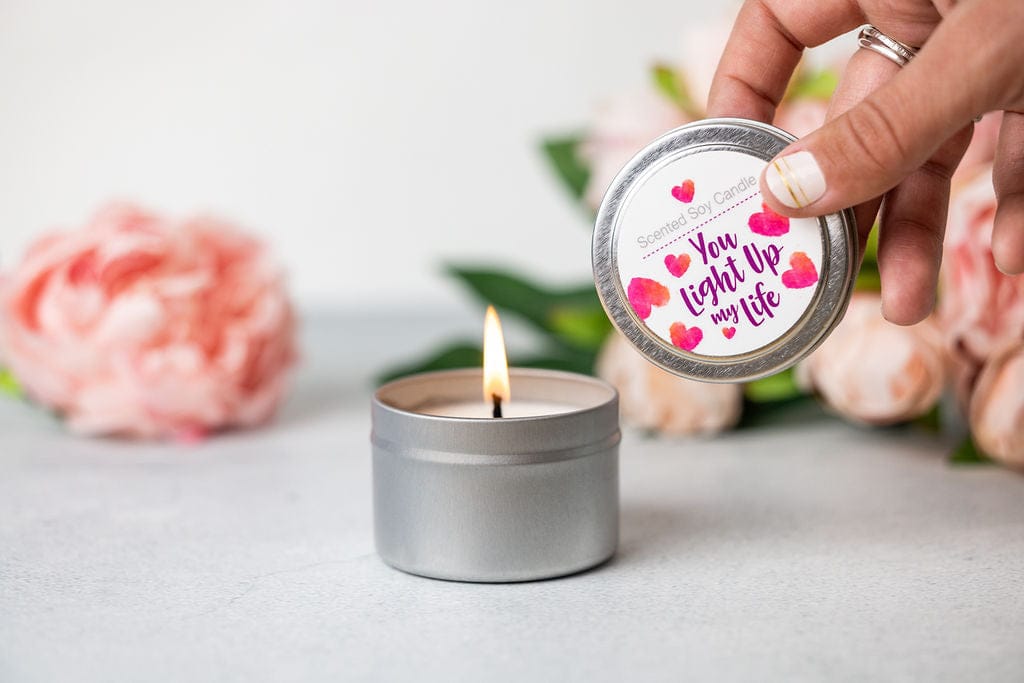 Lizush Trio of Tin Soy Candle - Scented with Bergamot and Lavender Essential oils