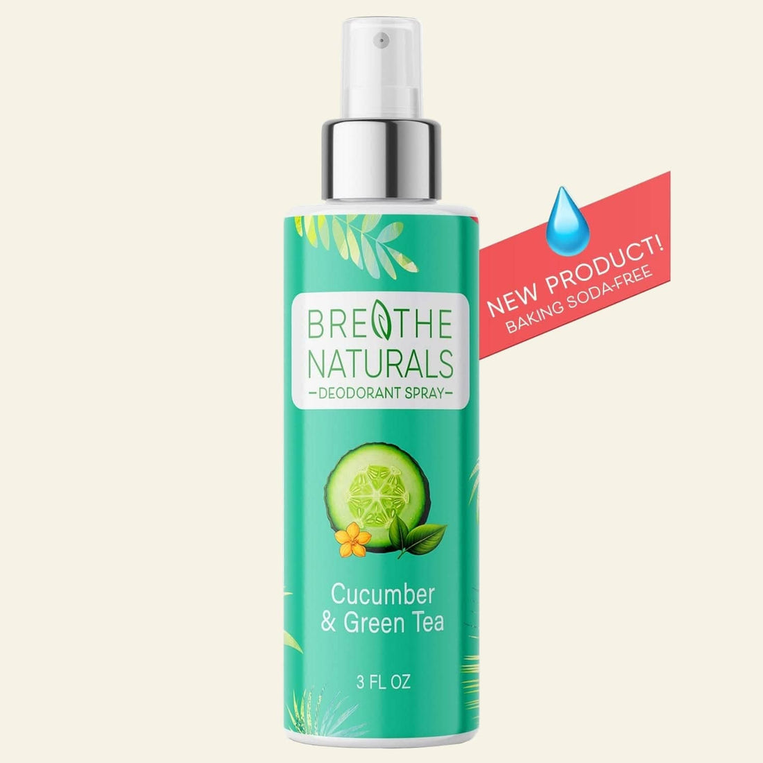 Breathe Naturals Deodorant Deodorant Cucumber &amp; Green Tea Spray Deodorant