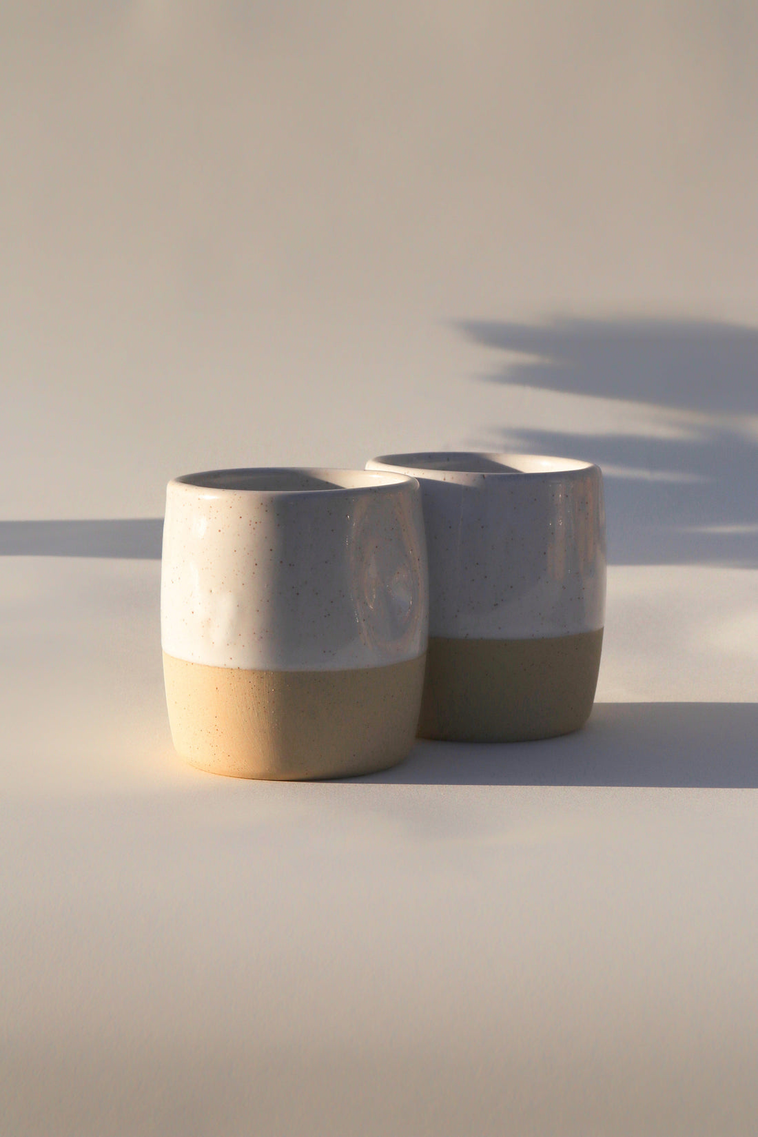 Glazed Garage Ceramics Cup Cliffs Cup | White Speckle (Set of 2)