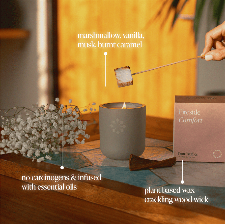 Four Truffles Candle Fireside Comfort Candle