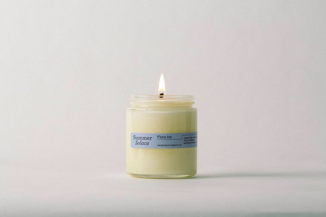 Summer Solace Tallow Tallow Candle Flora Iris – Travel Candle | Orris Root &amp; Palo Santo