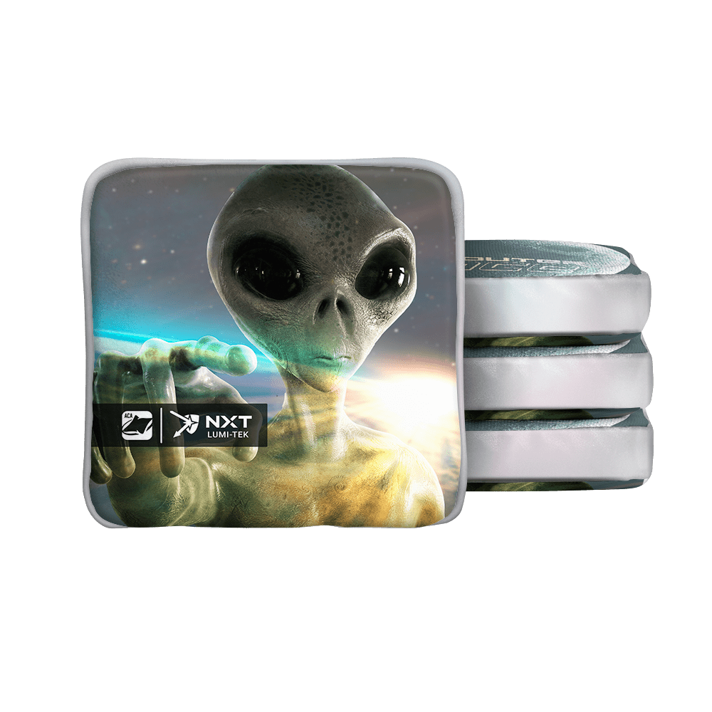 Get Outer My Space Aqua NXT Lumi-Tek Cornhole Bags