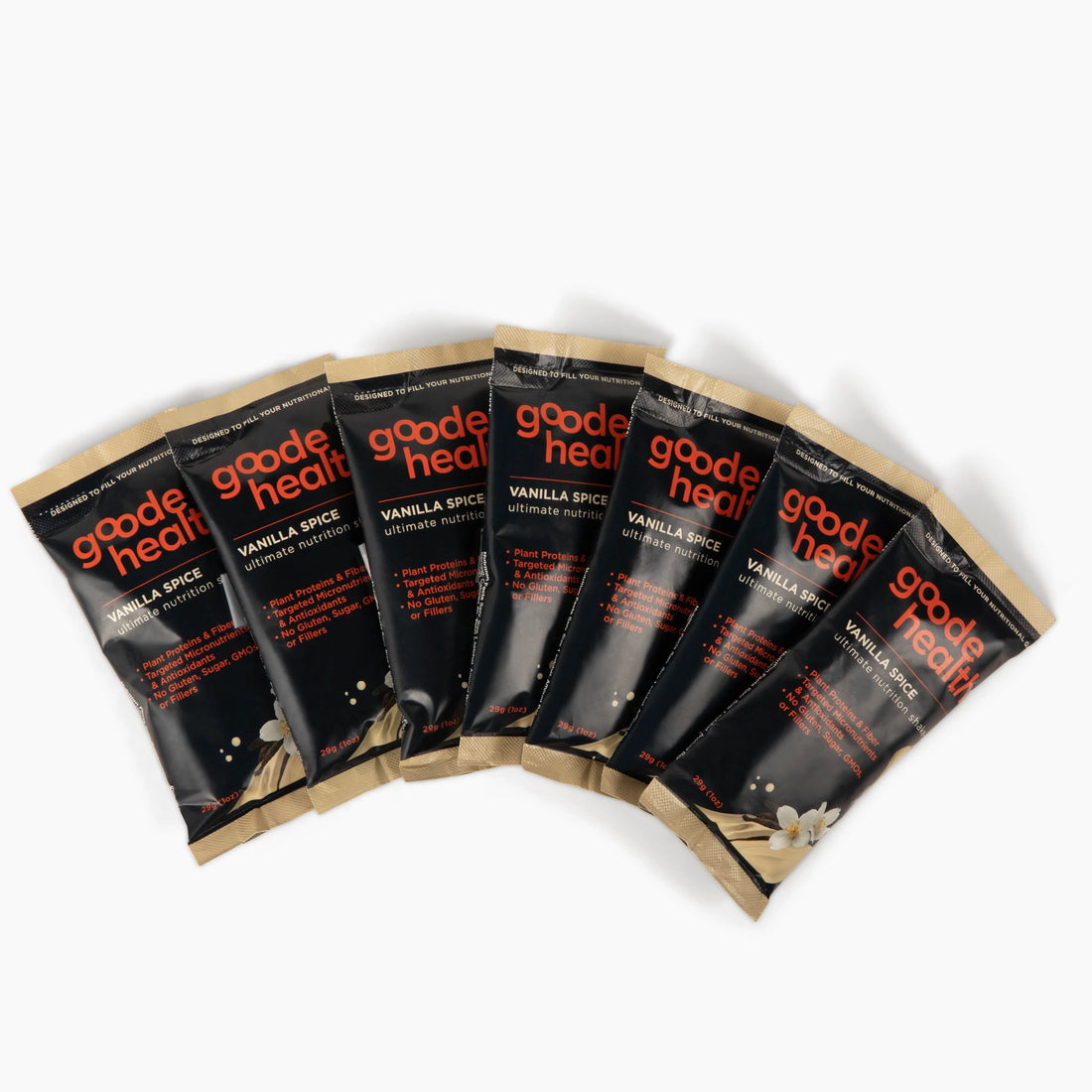 Goode Health Powder Vanilla Spice Goode Health Travel Packs