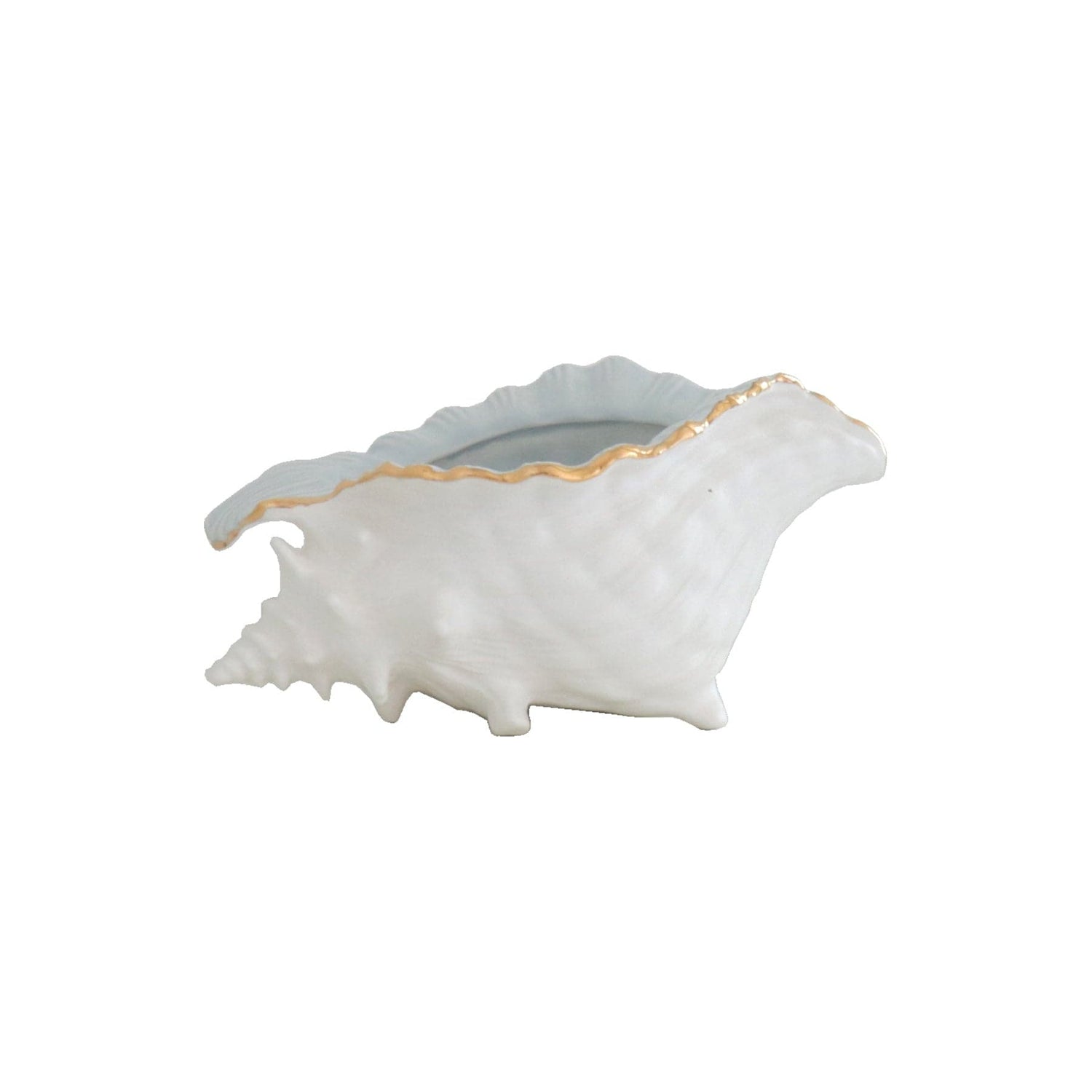 Ruby Clay Company Accessory Conch Bowl with 22K Gold Accent