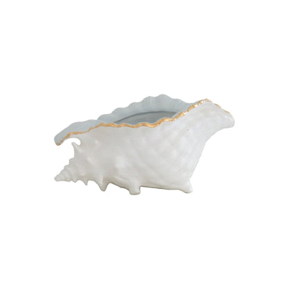 Ruby Clay Company Accessory Conch Bowl with 22K Gold Accent