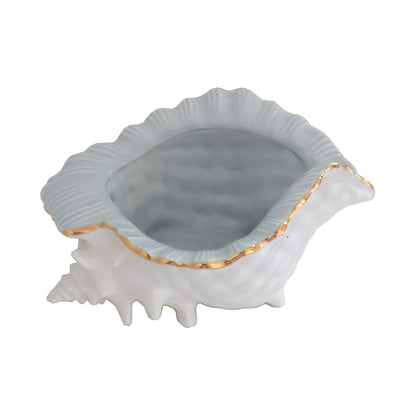 Ruby Clay Company Accessory Conch Bowl with 22K Gold Accent