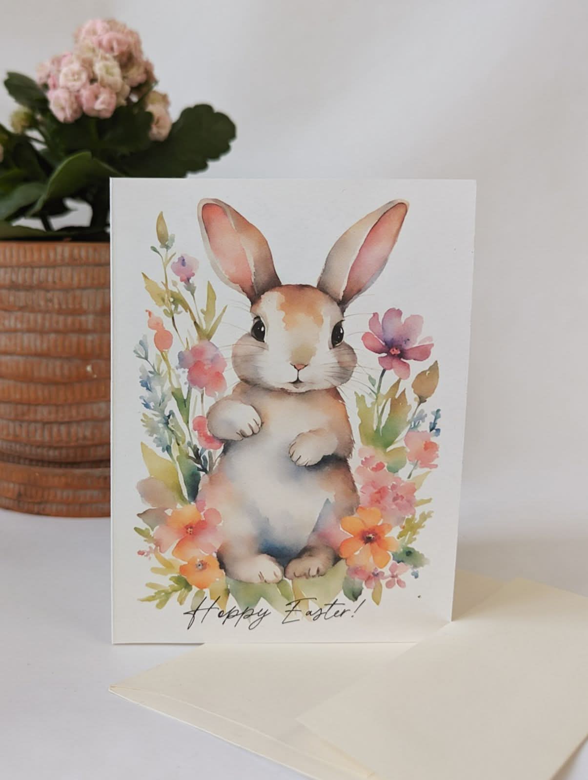 Ash &amp; Rose Greeting &amp; Note Cards Hoppy Easter Card