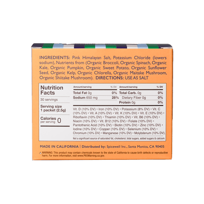 Spicewell Boxed Sachets New Salt 30 On-the-Go Individual Servings