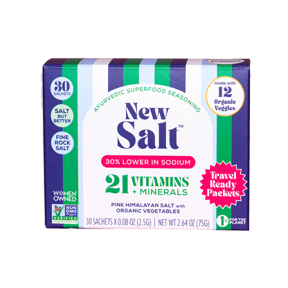 Spicewell Boxed Sachets New Salt 30 On-the-Go Individual Servings