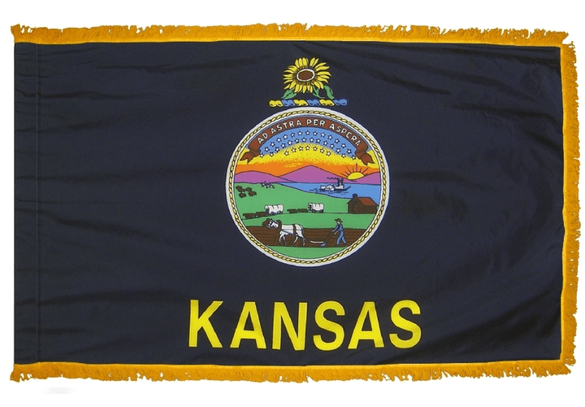 Flags Unlimited USA Nylon State Flags Kansas