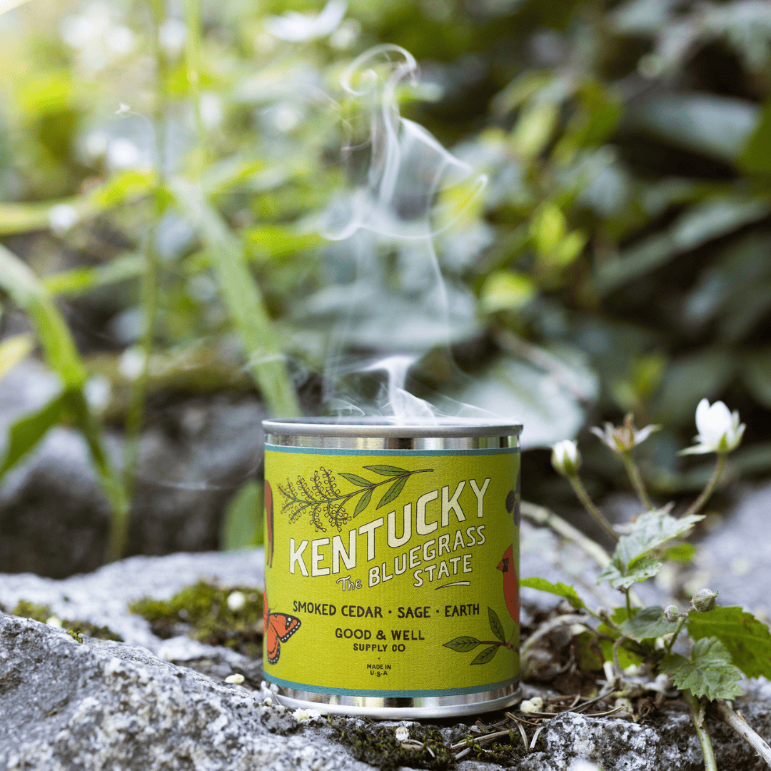 Good &amp; Well Supply Co Candles Half Pint / 8oz / Cotton Wick Kentucky State Candle