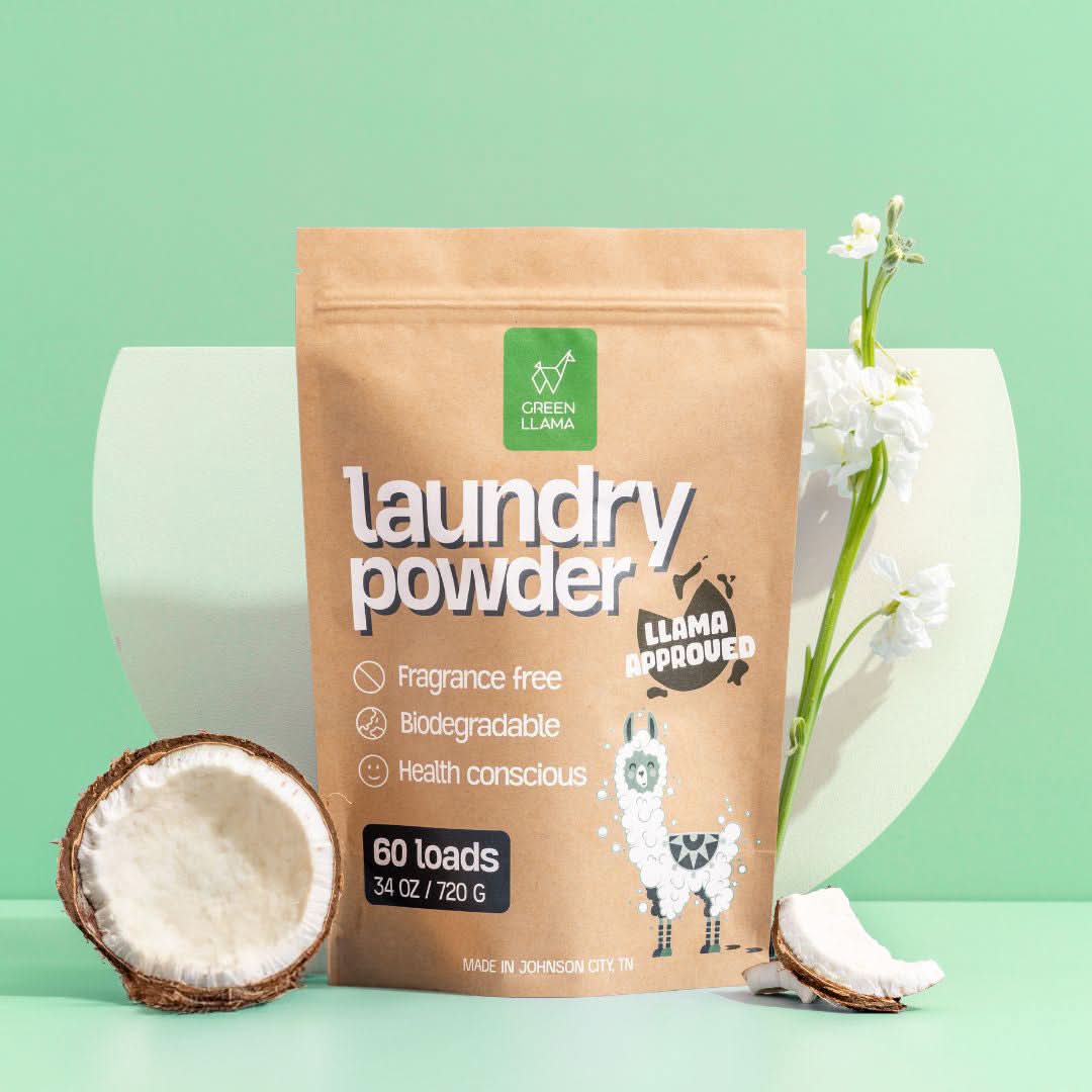 Green Llama Fragrance Free Laundry Detergent Green Llama - Laundry &amp; Dish Tabs Bundle - Year&