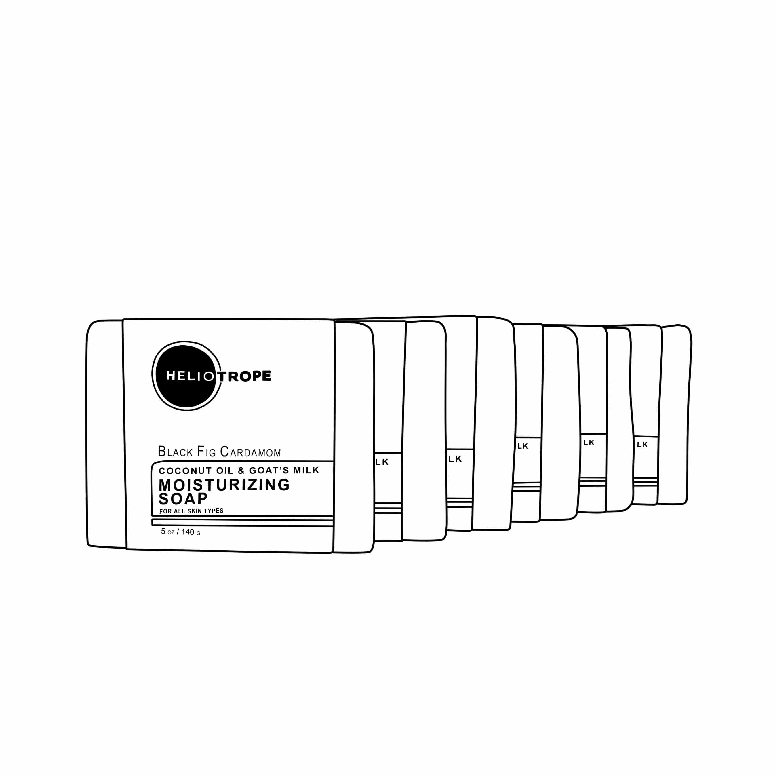 Heliotrope SF Soap Moisturizing Coconut Oil &amp; Goat&