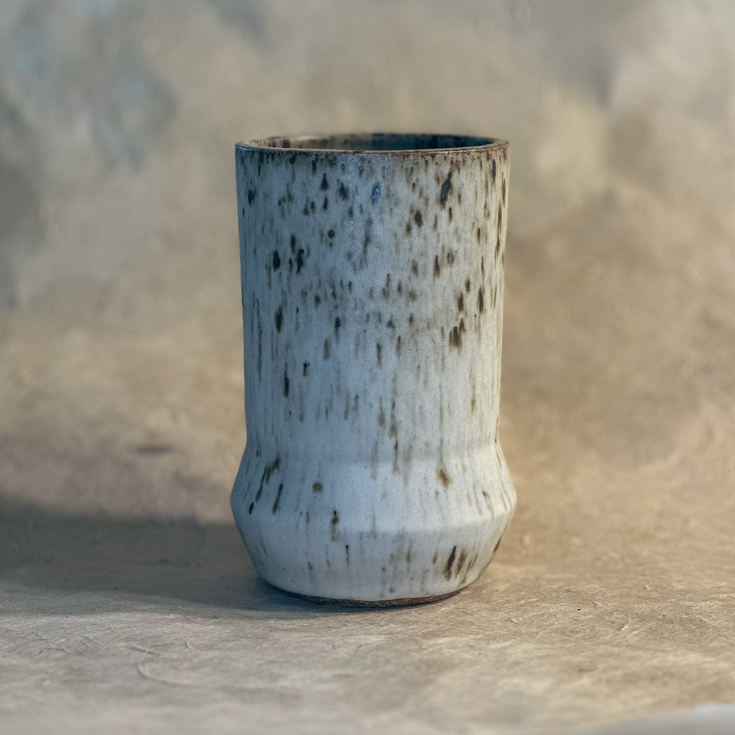 Olivia Snow Ceramics Tumbler base angle Saturn Ceramic Tumblers in Cornwall Stone