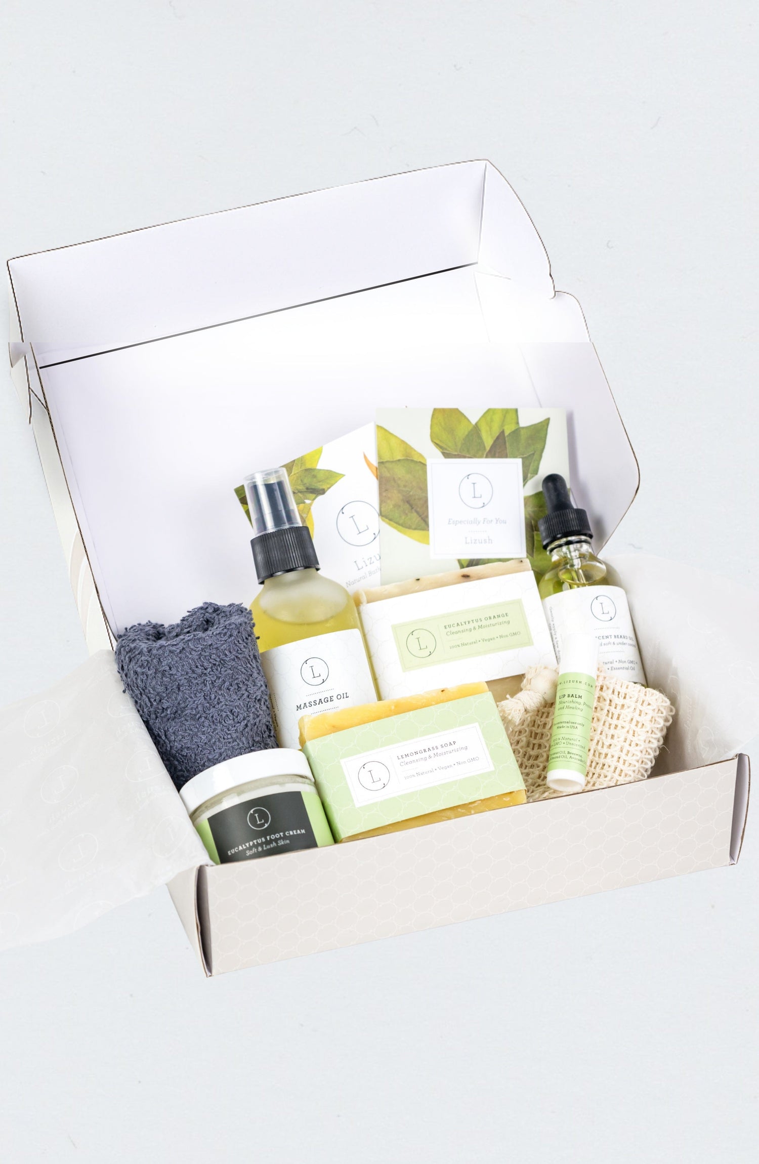 Lizush Skincare set for him Mens beard oil gift Father&