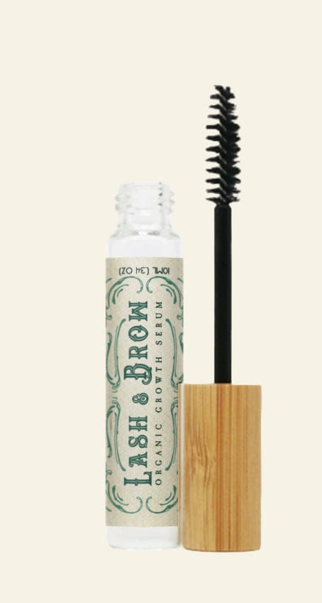 Roots and Leaves, LLC Organic Lash &amp; Brow Serum with cold pressed castor oil and pearl powder
