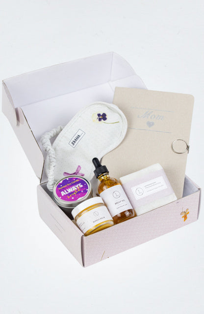 Lizush Gift set for mom Pampering Mother’s Day Gift Box – Handmade Natural Skincare &amp; Spa Kit