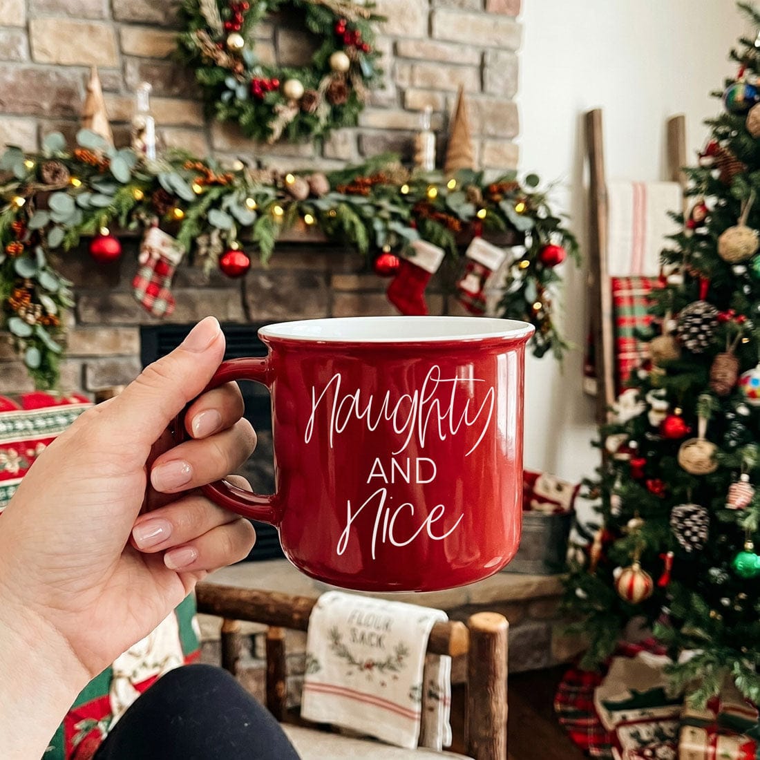 Gia Roma Coffee Mug, Naughty &amp; Nice Mug