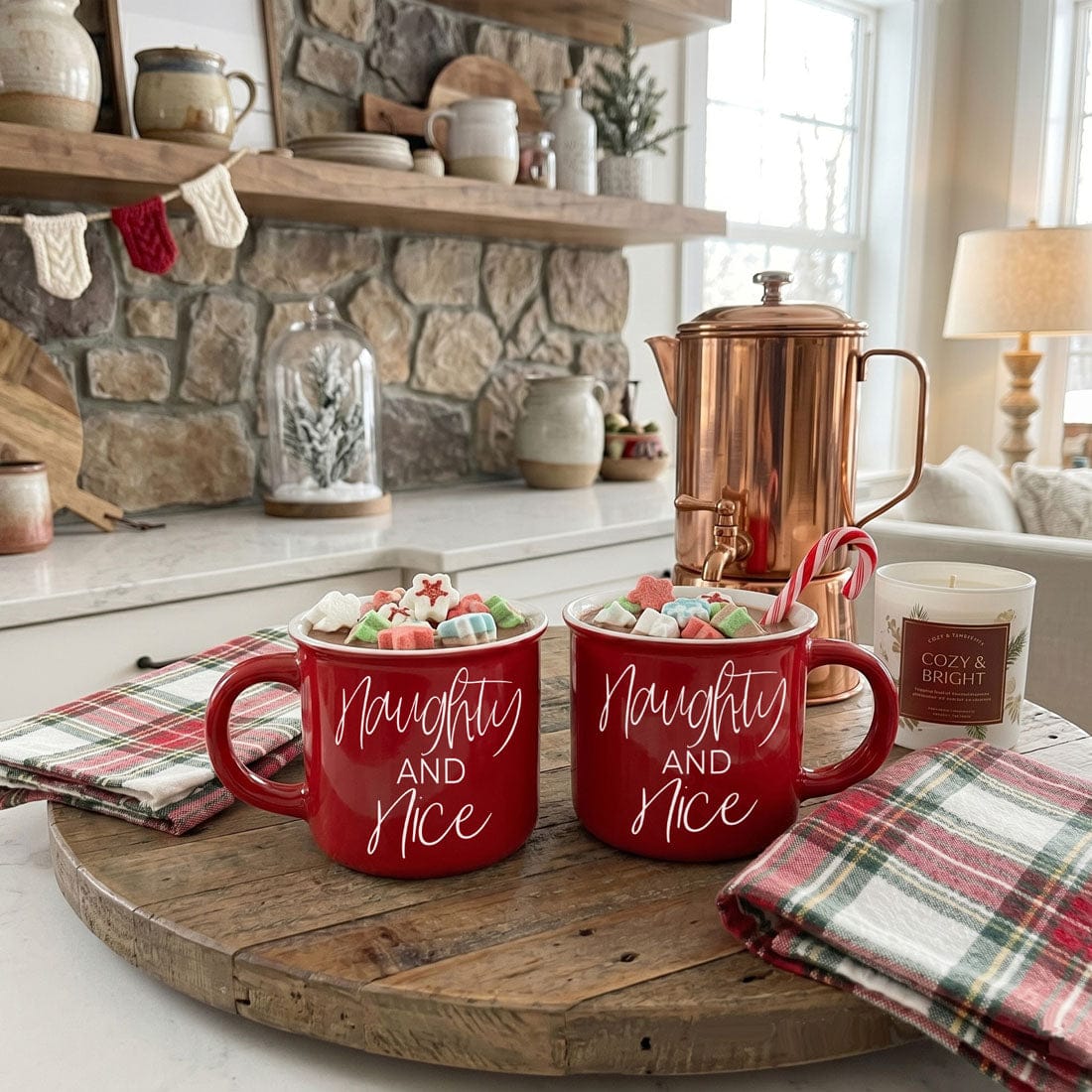Gia Roma Coffee Mug, Naughty &amp; Nice Mug