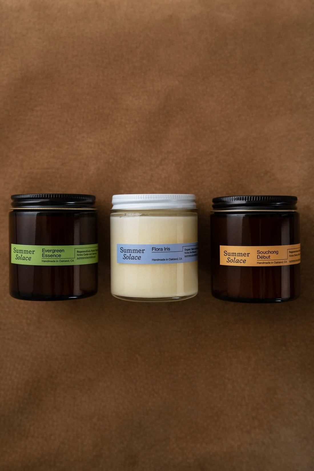Summer Solace Tallow Gift Sets Tallow Candle Trio – Travel Set | Core Collection