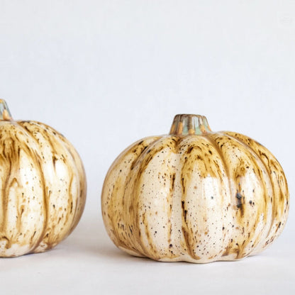 prodigalpottery Ceramic Beige Ceramic Pumpkin