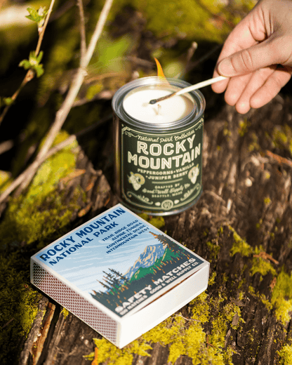 Good &amp; Well Supply Co. Rocky Mountains Vintage National Park Cabin Matches