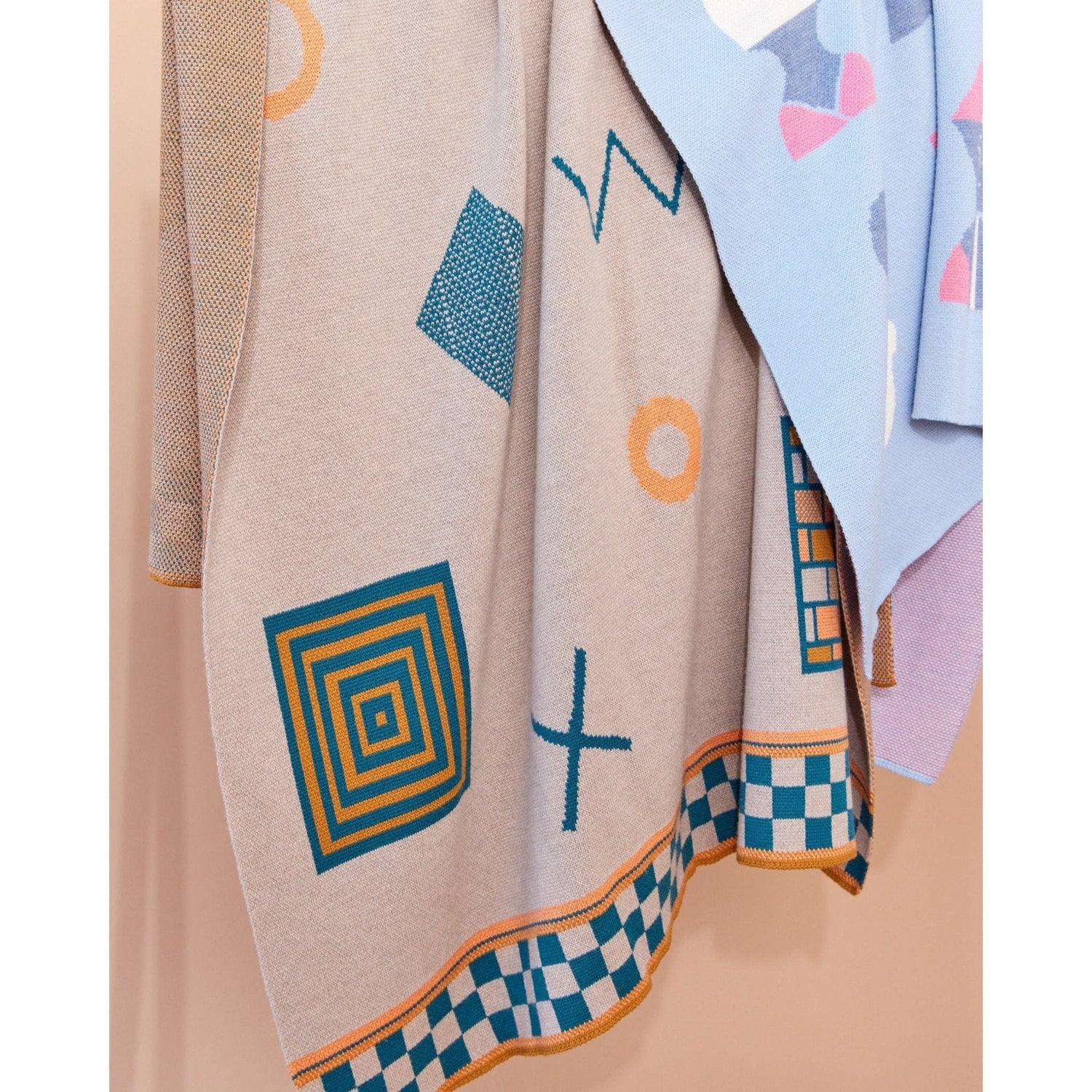 Biquette Throw Blanket Shapes Throw Blanket