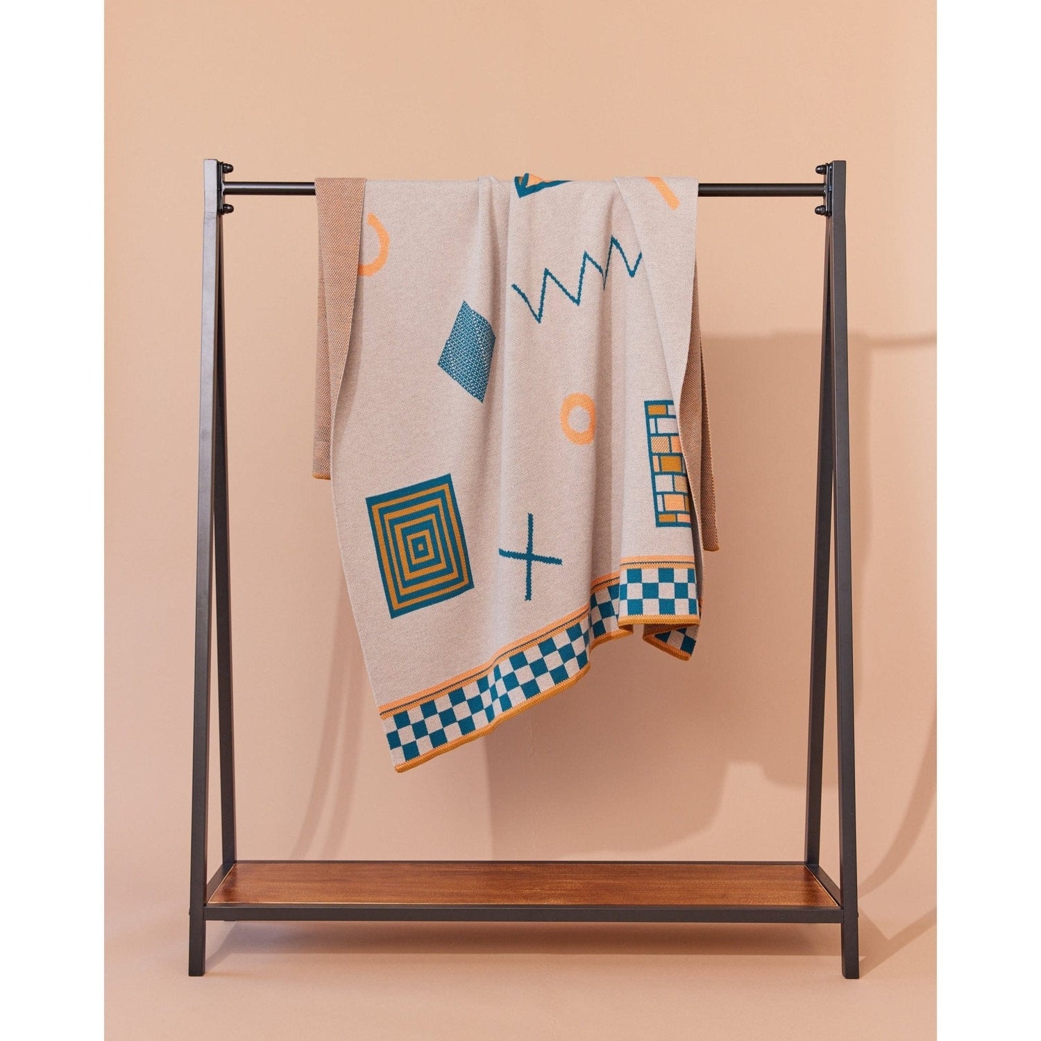 Biquette Throw Blanket Shapes Throw Blanket