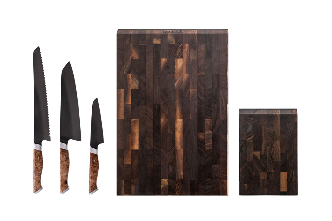 STEELPORT Knife Co. Set Signature Knife &amp; Board Set