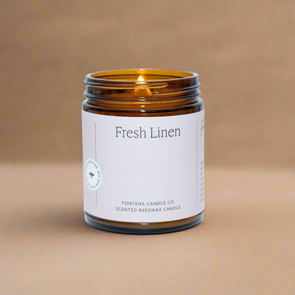 Fontana Candle Co Candles Fresh Linen Jar Candle