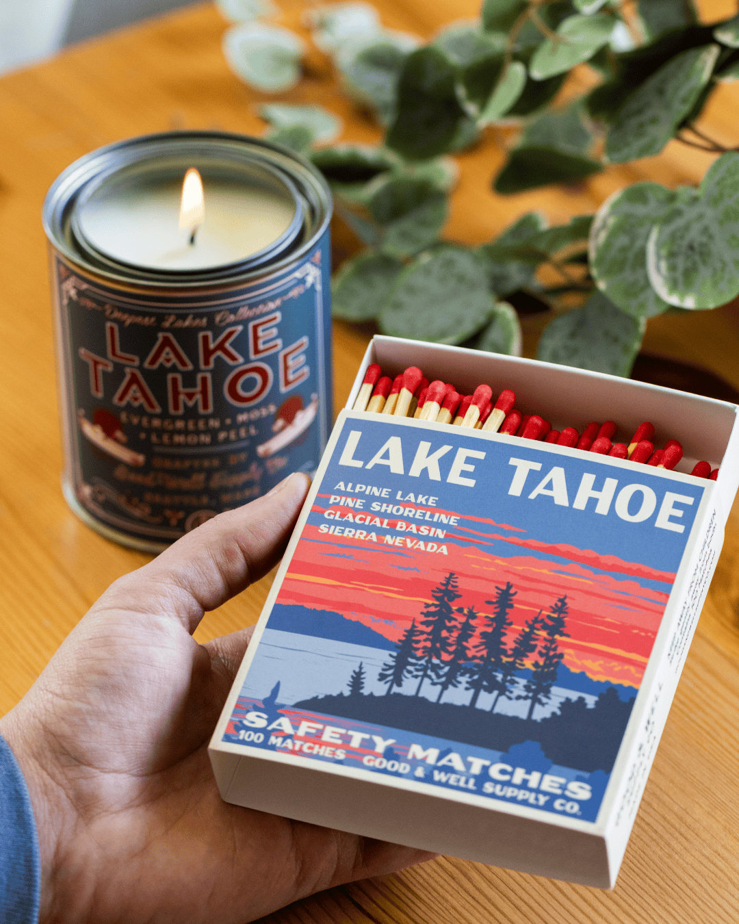 Good &amp; Well Supply Co. Lake Tahoe Vintage National Park Cabin Matches