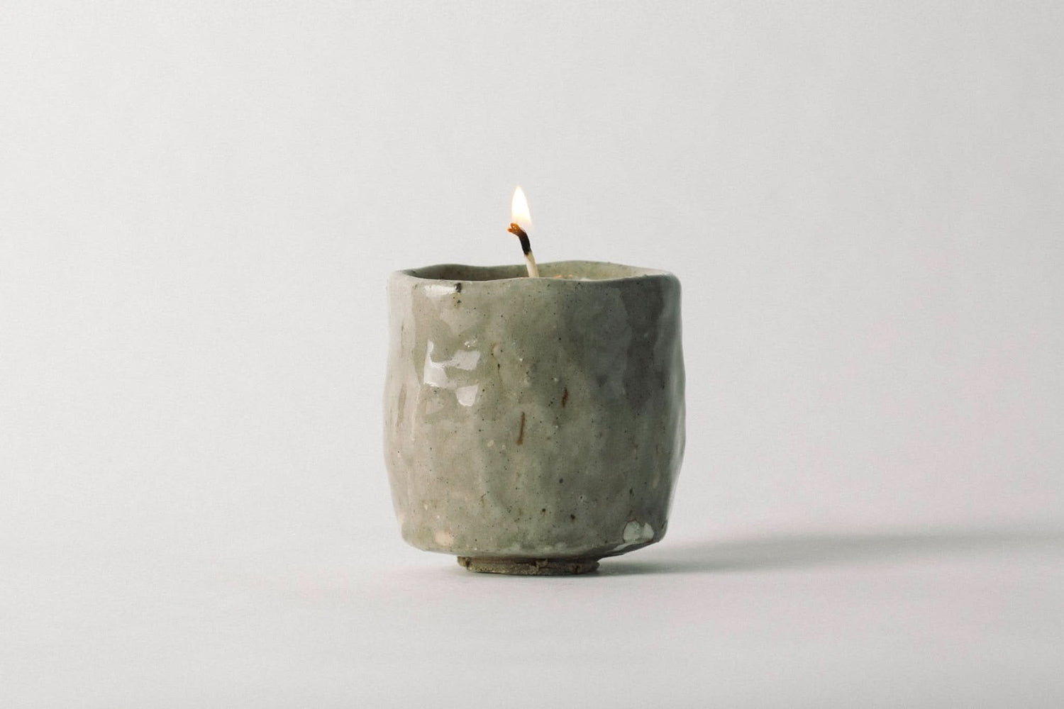 Summer Solace Tallow Tallow Candle Souchong Debut Earthen Tallow Candle – Fog-Glazed Regional Clay 4 oz