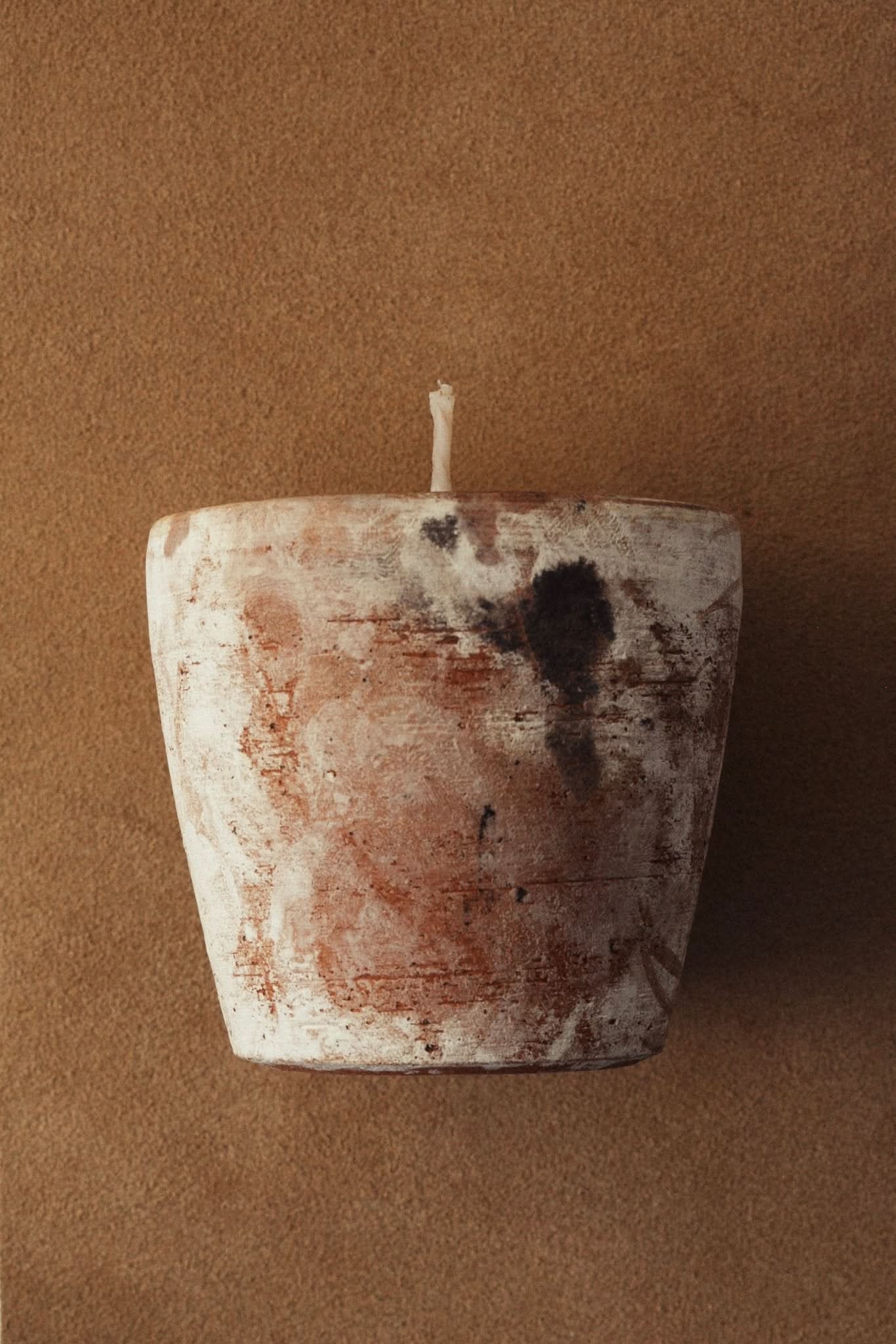 Summer Solace Tallow Tallow Candle Souchong Debut Earthen Tallow Candle – Smoke-Brushed Terracotta Vessel 4 oz