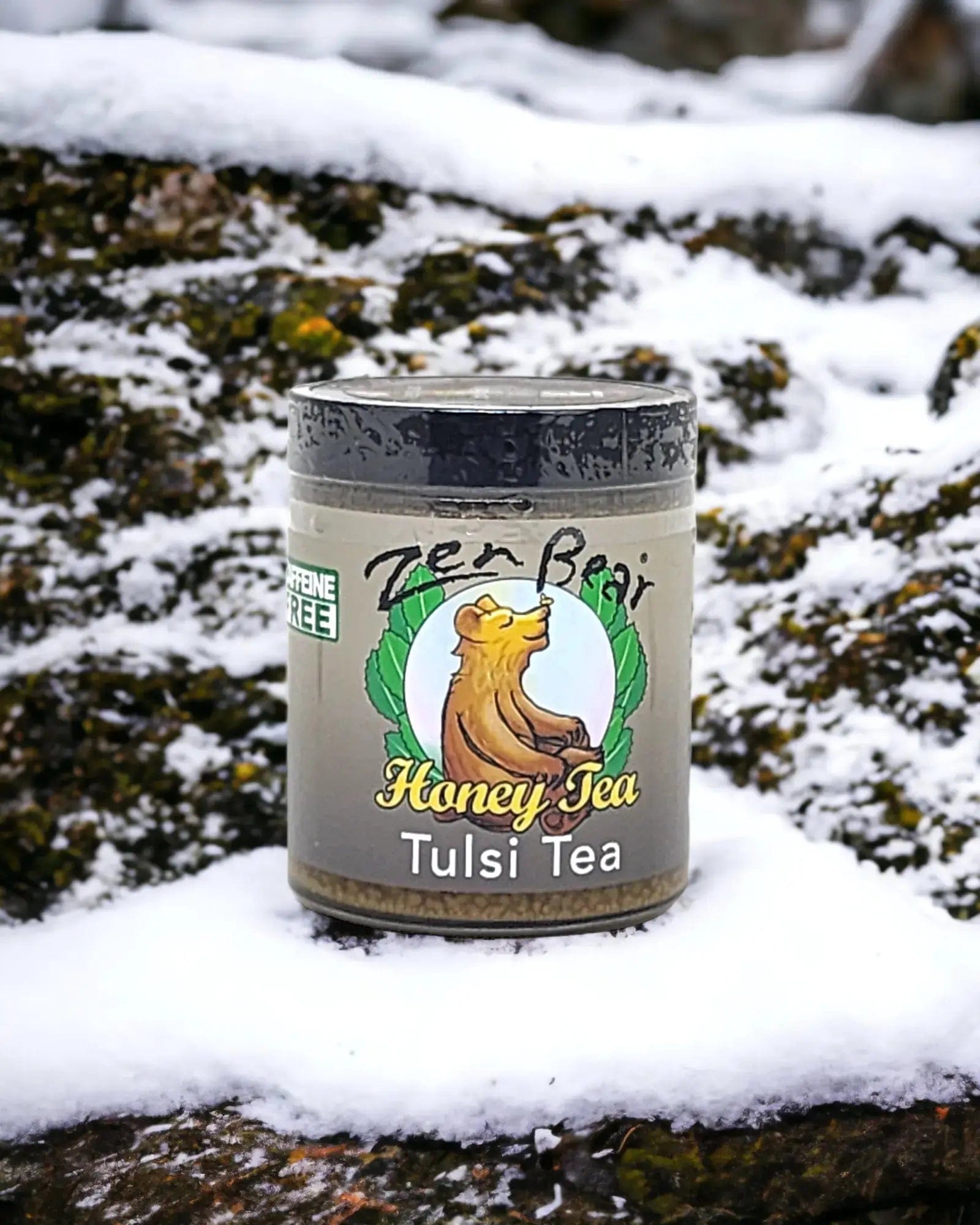 Zenbear Honey Tea simple Tulsi Honey Tea – Organic Holy Basil Blend for Stress Relief &amp; Balance (10 oz)