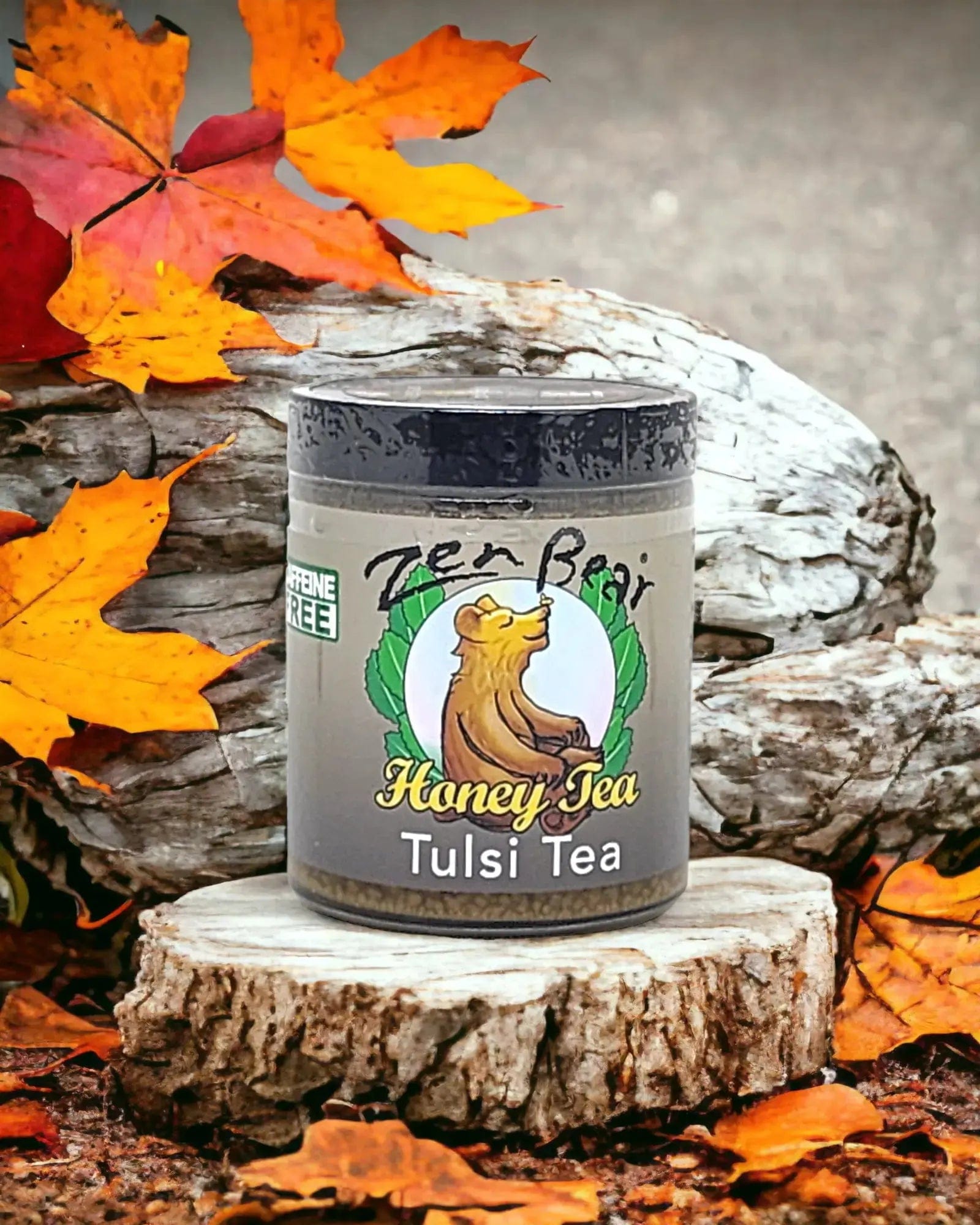 Zenbear Honey Tea simple Tulsi Honey Tea – Organic Holy Basil Blend for Stress Relief &amp; Balance (10 oz)