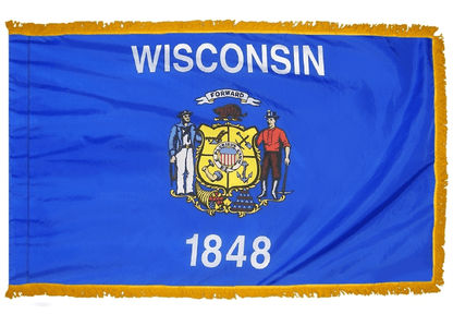 Flags Unlimited USA Nylon State Flags Wisconsin