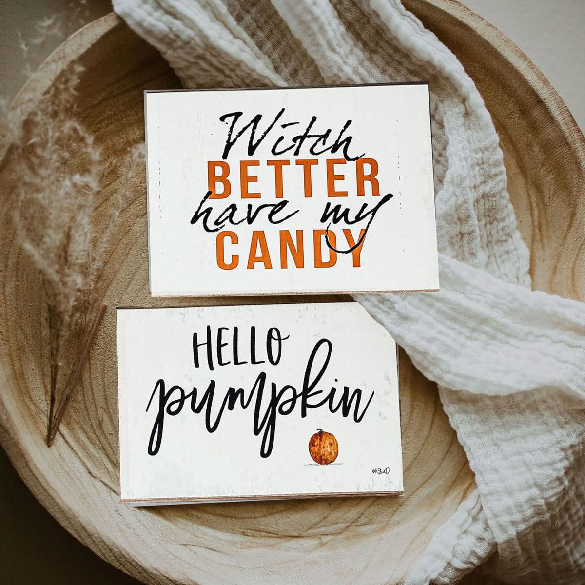 Gia Roma Fall Sign Hello Pumpkin